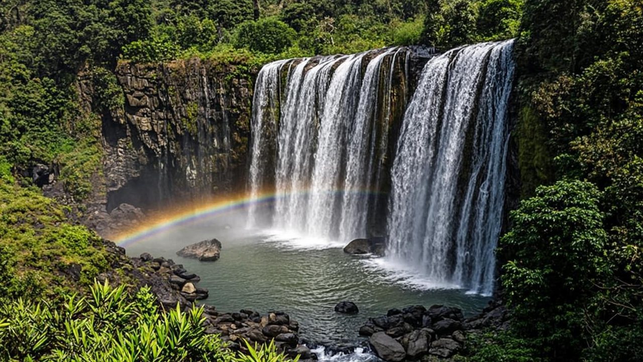 Mossy Falls — Nature wallpaper, click to zoom